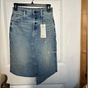 Hyle Asymmetrical Denim Skirt